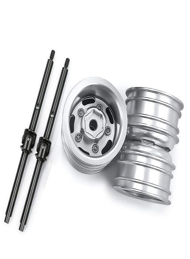 RCHUBAM RC Front Wheel Rims with CVD Drive Shaft for 1/24 Axial SCX24 Deadbolt Bronco C10 RC Crawler Car - Image 5